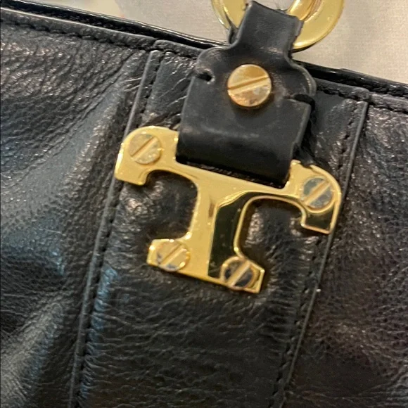 Tory Burch black Leather Tote Bag - Picture 4 of 16